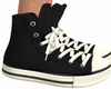 XK* Black Sneakers