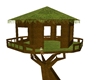 Grass & wood Tree house