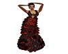*Ney* Lava Frilly Gown