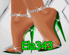 Green Sparkly High Heel