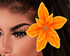 Orange Hair Flower L