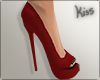KM|Dark Red Heels