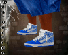 checker shoes Blue