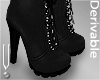 -V- Fur heels boots