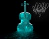 Teal Marble Violin