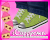 !C Green Converse Shoes 