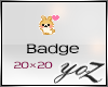 [Y]..Rabbit Cute Badge