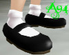 [A94] Black Doll Shoes