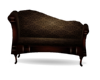 Brown chaise lounge