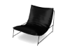 Mel Black Leather Chair