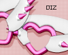 !!D Knee Spikes Hot Pink