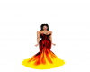 flamming gown