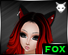 [FOX] Cat Ears Red Black