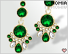 Gold Emerald Earrings