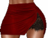 crimson and lace skirt