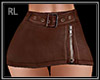 Leather Skirt Brown RL