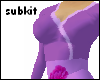 Purple Kimono Top -busty
