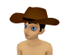 dark brown cowboy hat