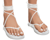 Ginny White Sandals