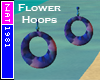(Nat) Flower Hoops