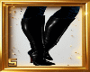 BLACK NICE LATEX BOOTS S