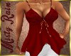 Red Dressy Top-Shiny 