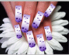 nails violet magic