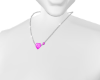 Vi Pink heart necklace