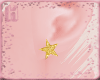 |H| Star Earrings Gold