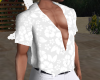 Camisa Floral Branca