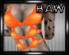 B! Orange Furry Bikini