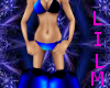 reave blue/black bikini
