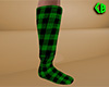 Green Socks Plaid Tall M