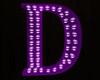 D Letter Purple
