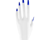 Dark Blue Neon Nails SL