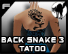 Back Snake 3 Tattoo F