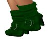 WARM GREEN ANKLE BOOTS