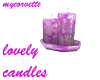 purple candles