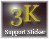 [xo] 3K Sponsor Sticker