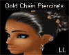 (LL)Gold Chain Piercings