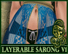 Layerable Sarong Blue