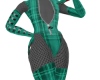 F2B Tartan Green Catsuit