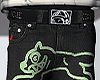 BLACK & GREEN SHORTS