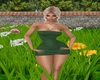 hunter green party dress