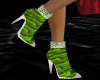 (AG) Green Silk Boots