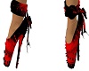 Red Feather Ballet Shoes