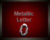 Silver Metallic Letter O
