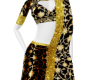 Juli black & golden gown