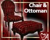 .a BW Chair Ottoman RD