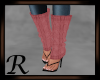 Knit Winter Heels Pink